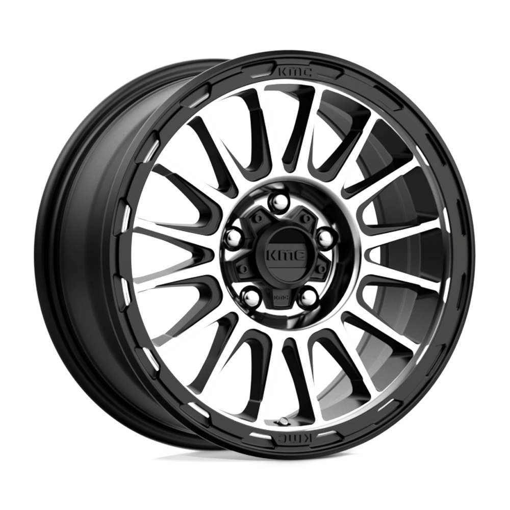 KMC KM542 16X7 5X110 S-BLK MACH 30MM
