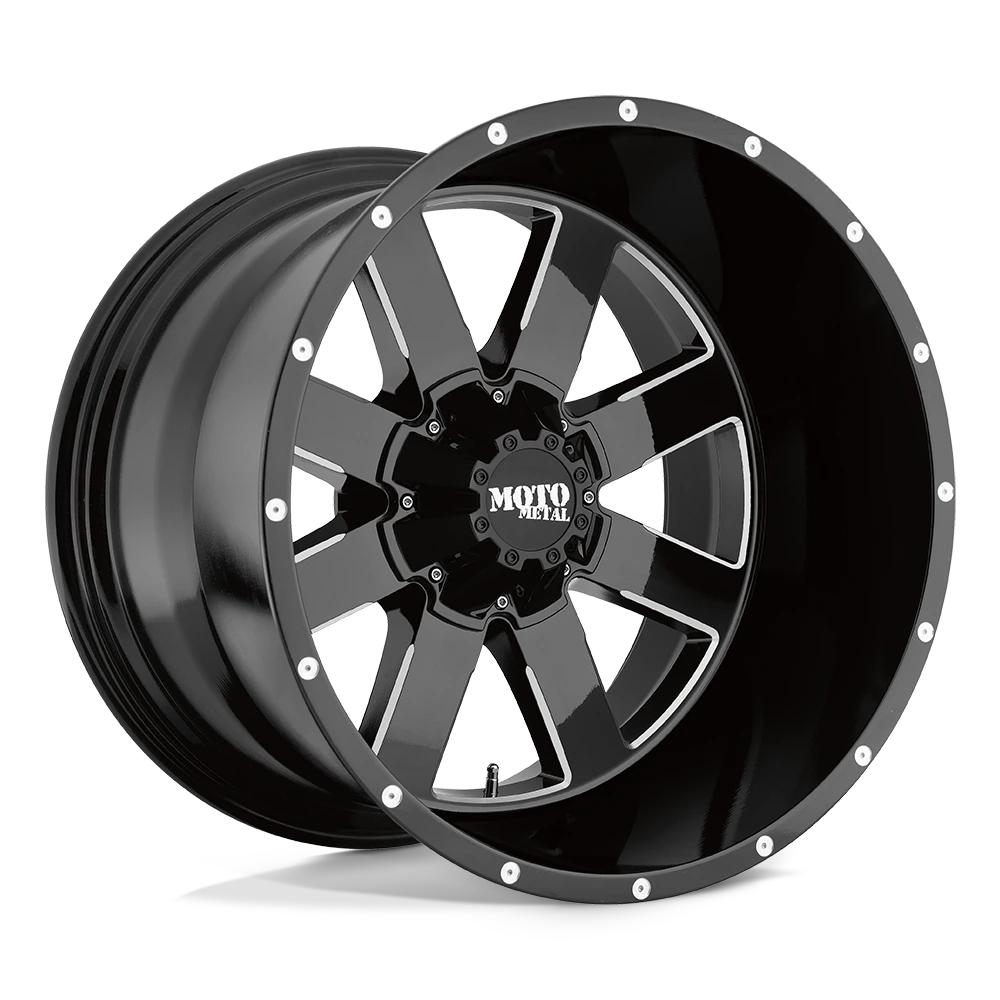 Moto Metal MO962 20X12 8X170 G-BLK MILL -44MM