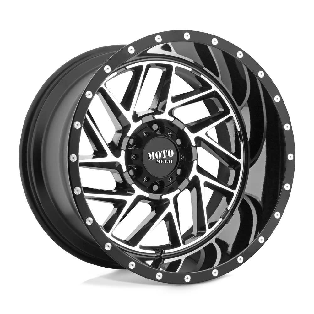 Moto Metal MO985 20X12 6X5.5 G-BLK MACH -44MM